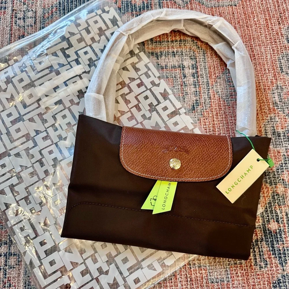 Longchamp Brown Foldable Nylon Tote “Le Pliage” - Picture 2 of 10